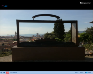 Screenshot of Freeman's slide. Sculpture in Florence, Italy